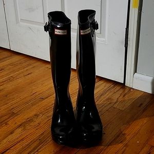 Hunter Boots, US 8f, Color Black